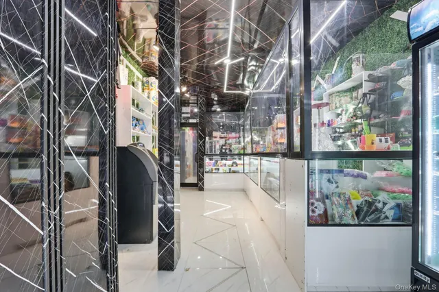 a view of retail shops