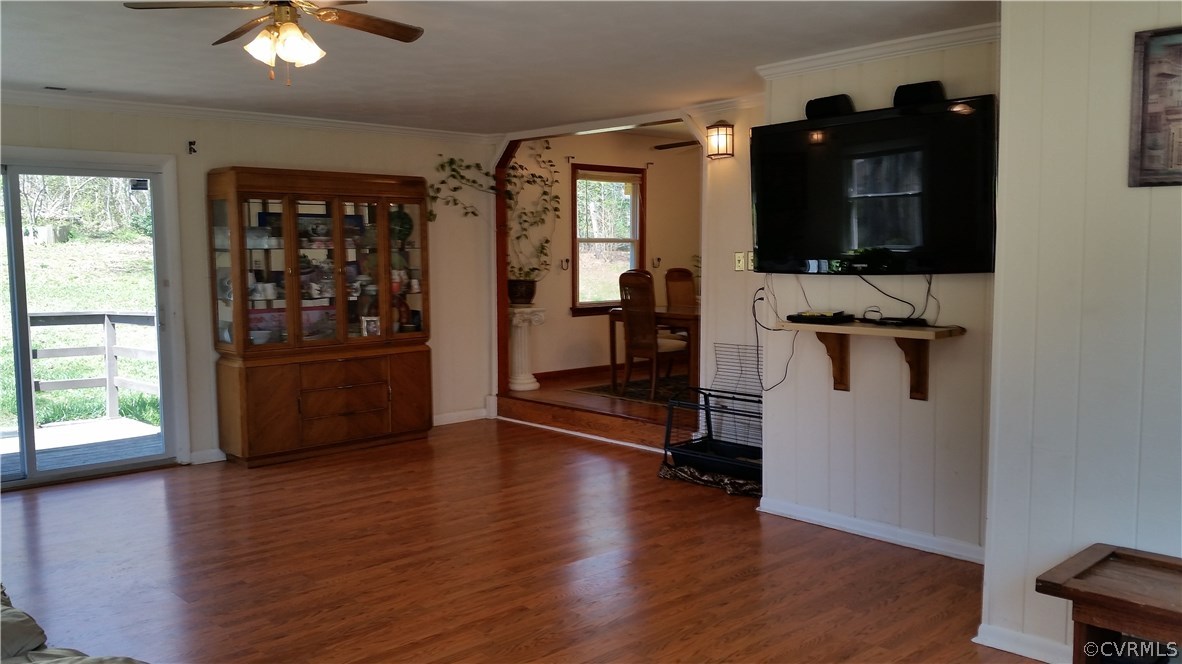 9420 Cosby Mill Road Quinton, VA 23141 - Photo 13 of 19 an empty room with wooden floor and windows