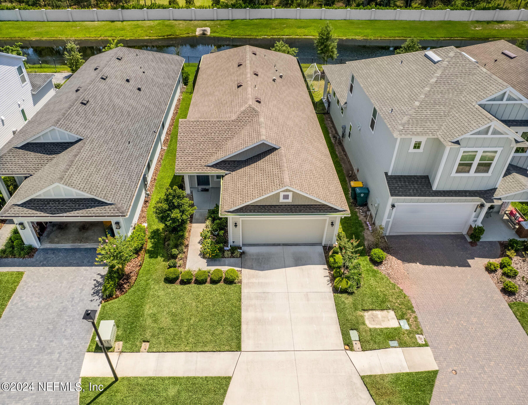 10279 Innovation Way Jacksonville, FL 32256 - Photo 31 of 42 an aerial view of a house with a garden and lake view