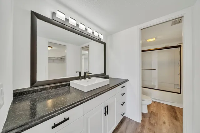 a view of a room with empty racks