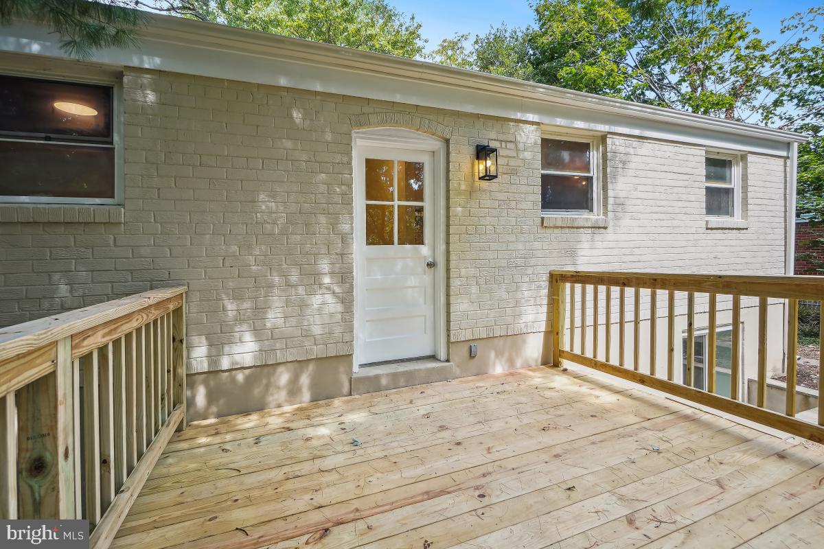 4710 Red Fox Road Rockville, MD 20852 - Photo 27 of 28 Back door and deck
