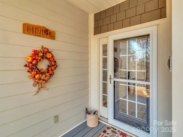 a view of entryway door