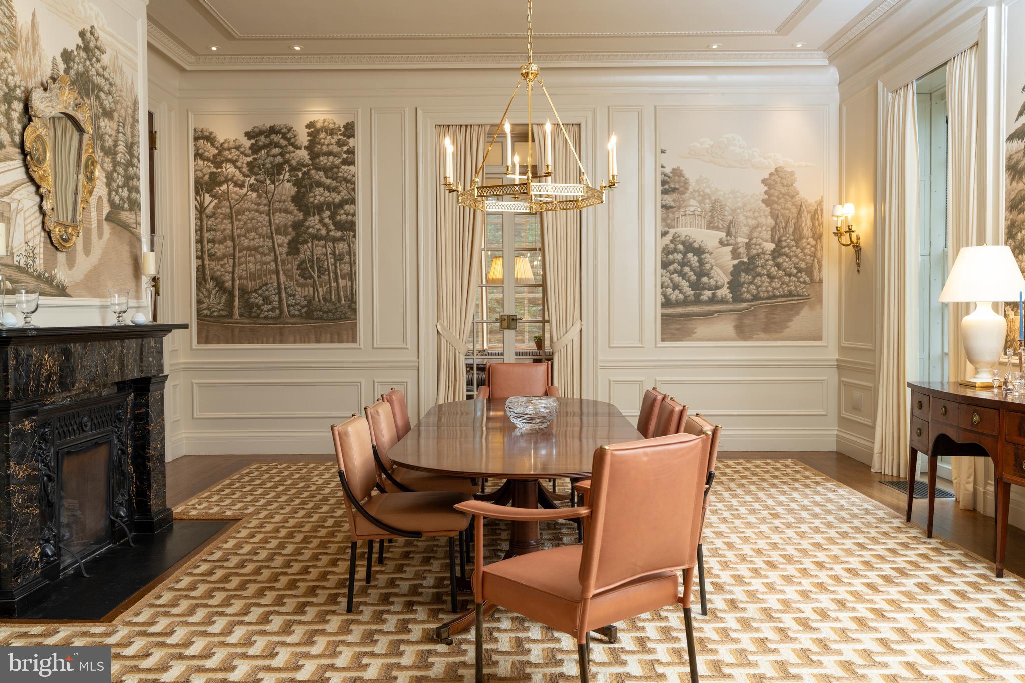 15 Charlcote Place Baltimore, MD 21218 - Photo 41 of 68 DIning Room with Divine Wallcovering