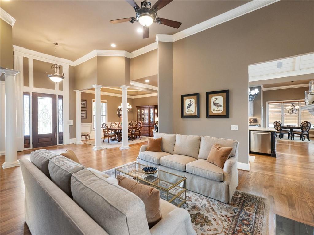 6147 Golf View Court Jefferson, GA 30549 - Photo 10 of 73 a living room with furniture and a large window