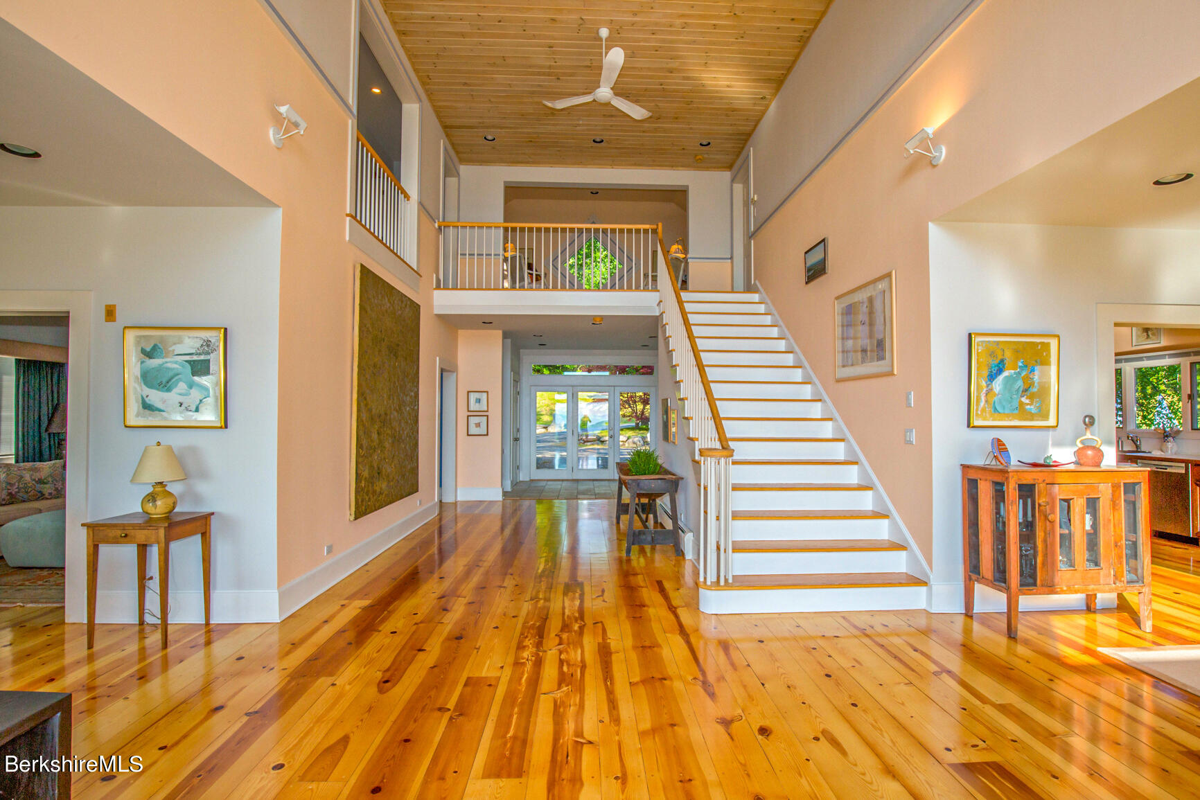 169 Mt Hunger Road Monterey, MA 01245 - Photo 24 of 51 a view of entryway and hall with wooden floor