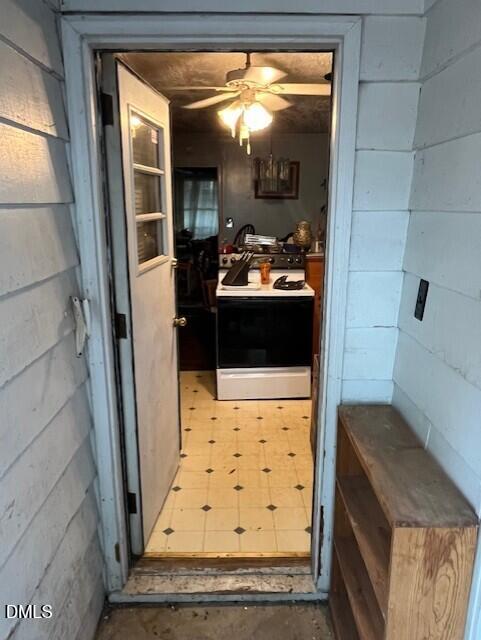 409 Edward Street Durham, NC 27701 - Photo 16 of 35 Poured Concrete Back Entrance into Kitch