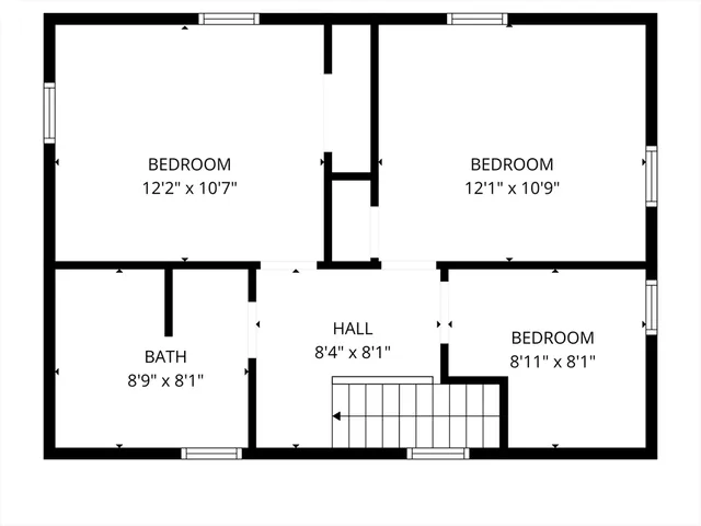 a picture of a black and white wall