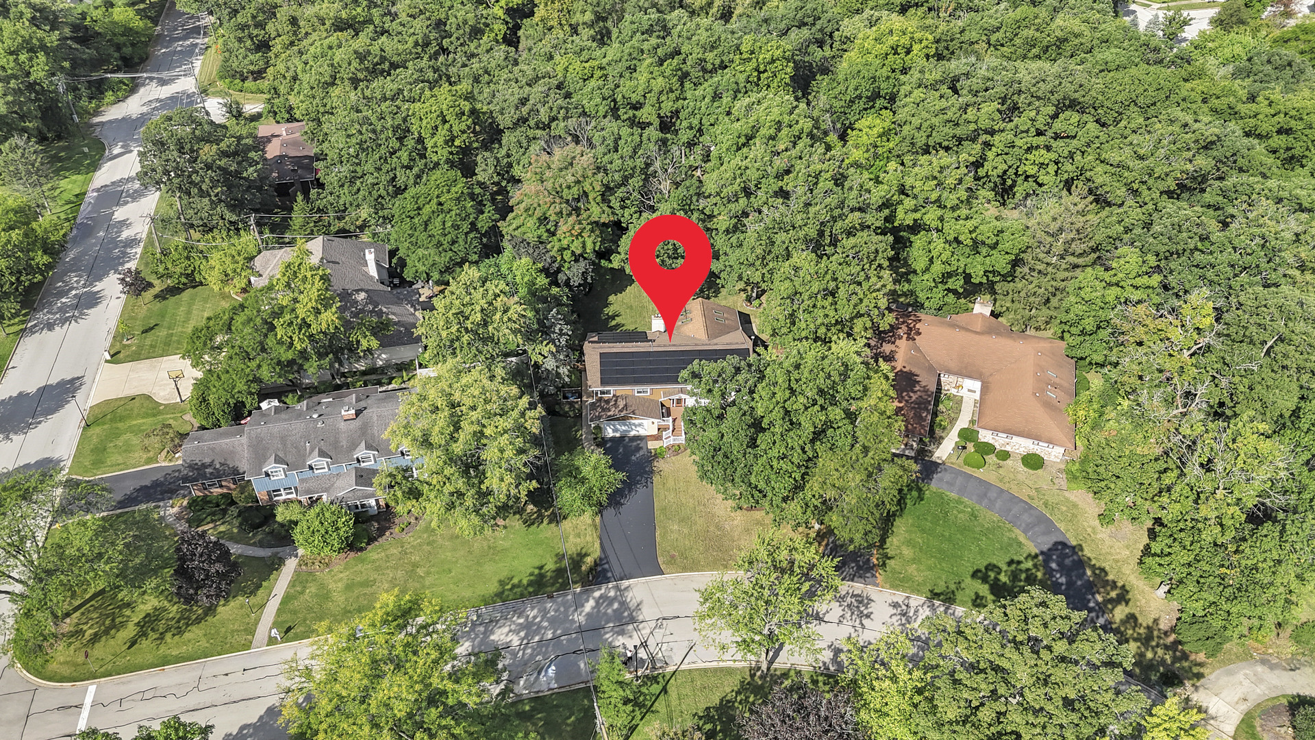 512 Forest Drive Addison, IL 60101 - Photo 56 of 61 an aerial view of a house with a yard and swimming pool