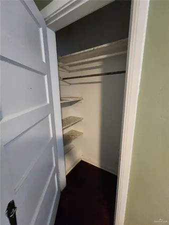 a view of walk in closet