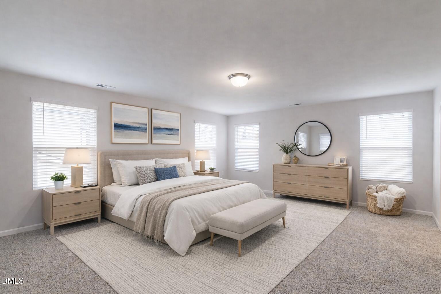 46 Coffee Tree Circle Clayton, NC 27527 - Photo 6 of 46 a bedroom with a bed mirror and window