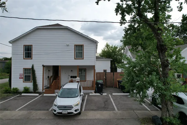a car parked in front of house