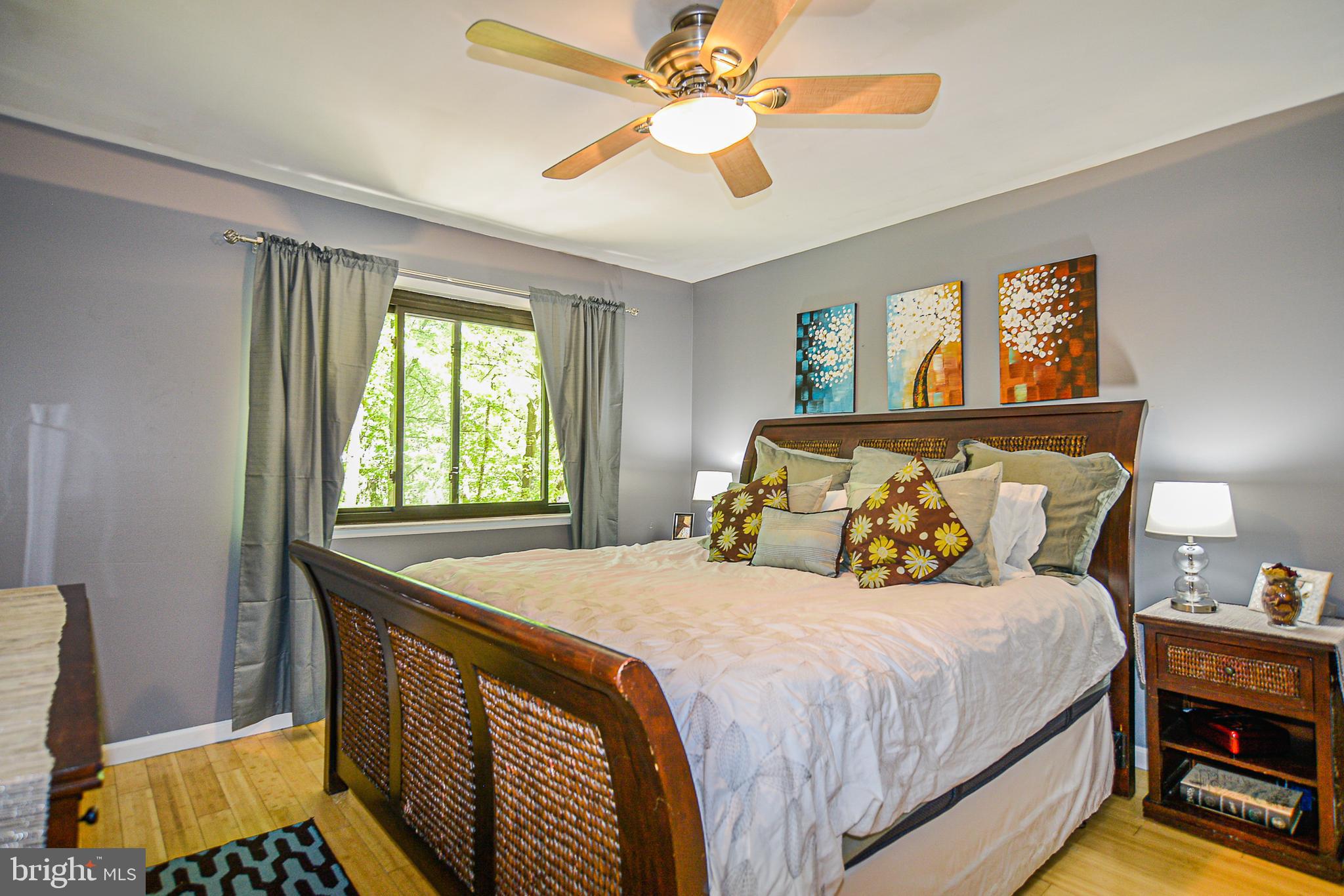 2410 Cloudcroft Square Reston, VA 20191 - Photo 11 of 26 Master Bedroom with Ceiling Fan & Hardwoods