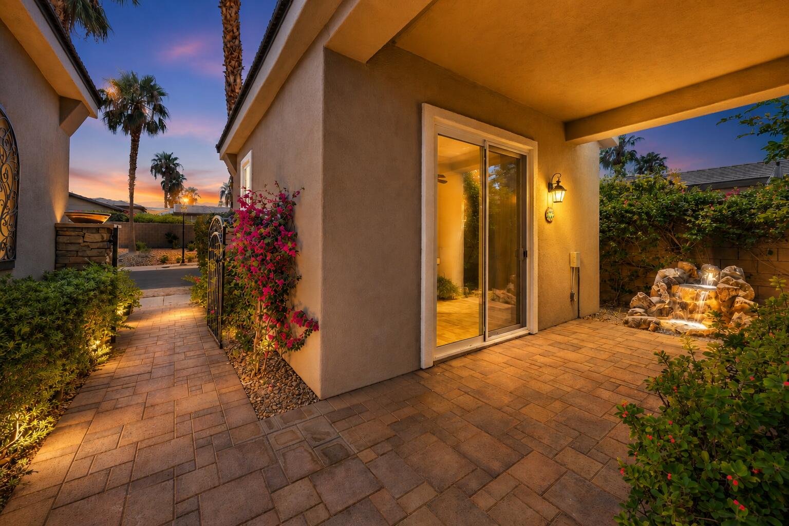 81206 Barrel Cactus Road La Quinta, CA 92253 - Photo 7 of 34 Casita entry at dusk