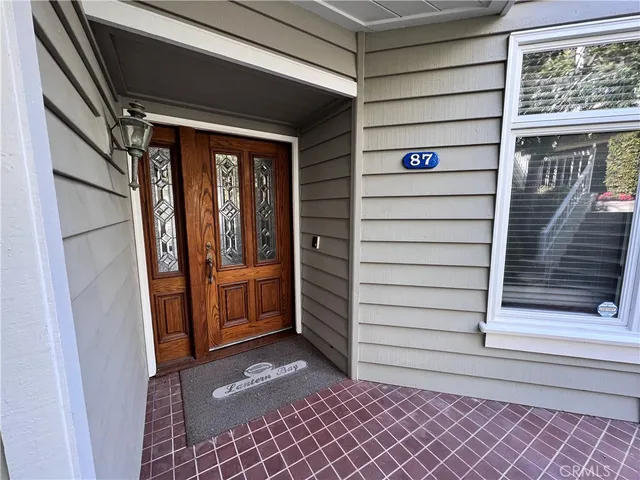 a view of front door of a house
