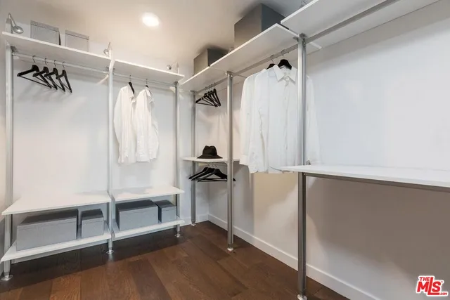 a view of walk in closet