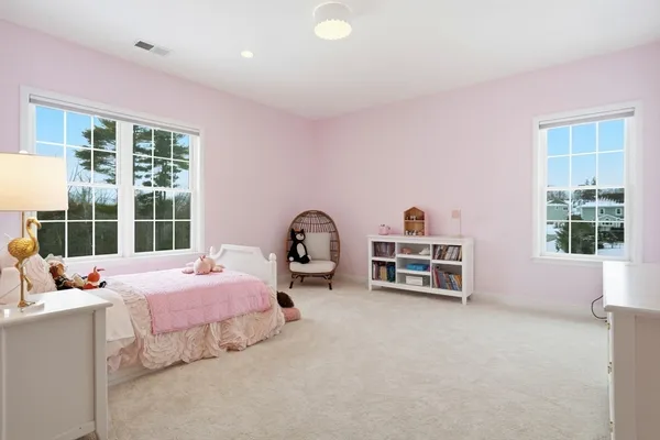 a play room with furniture
