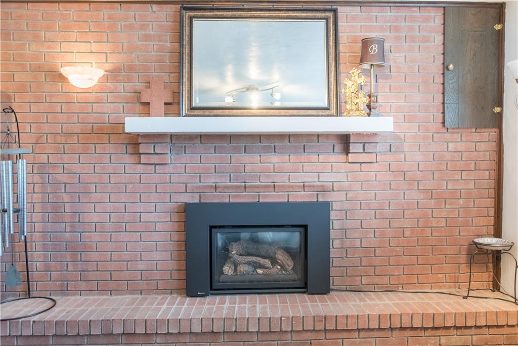 364 Lincoln Hall Road Elizabeth, PA 15037 - Photo 12 of 19 All brick fireplace has been updated with a gas insert.