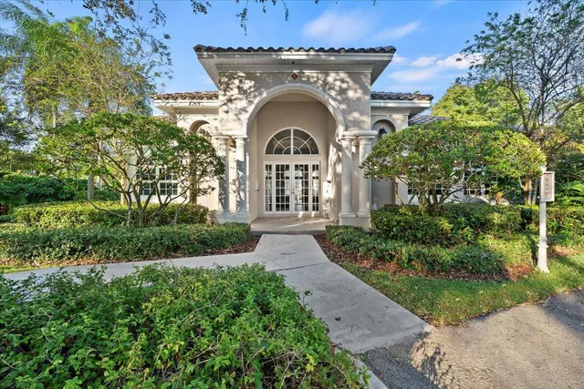 a view of a grey door of the house