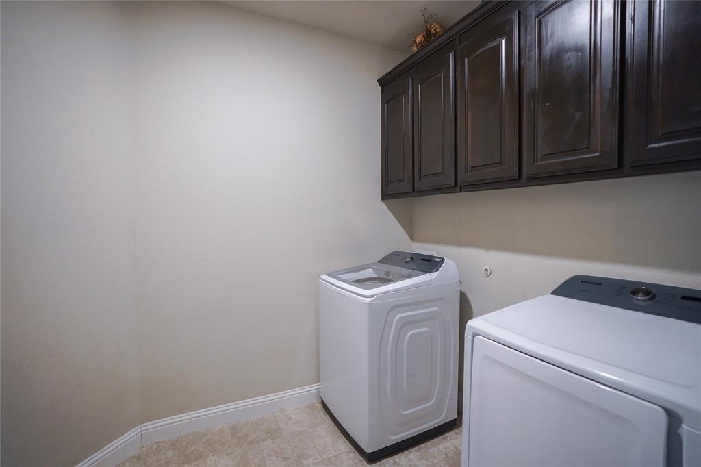 3009 Treasure View Drive Decatur, TX 76234 - Photo 21 of 26 Laundry area featuring separate washer and dryer and cabinet space