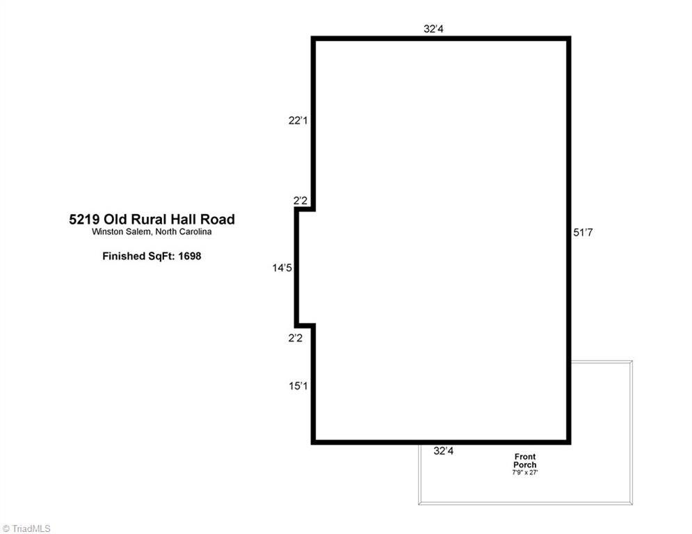 5219 Old Rural Hall Road Winston-Salem, NC 27105 - Photo 17 of 18 Measurements