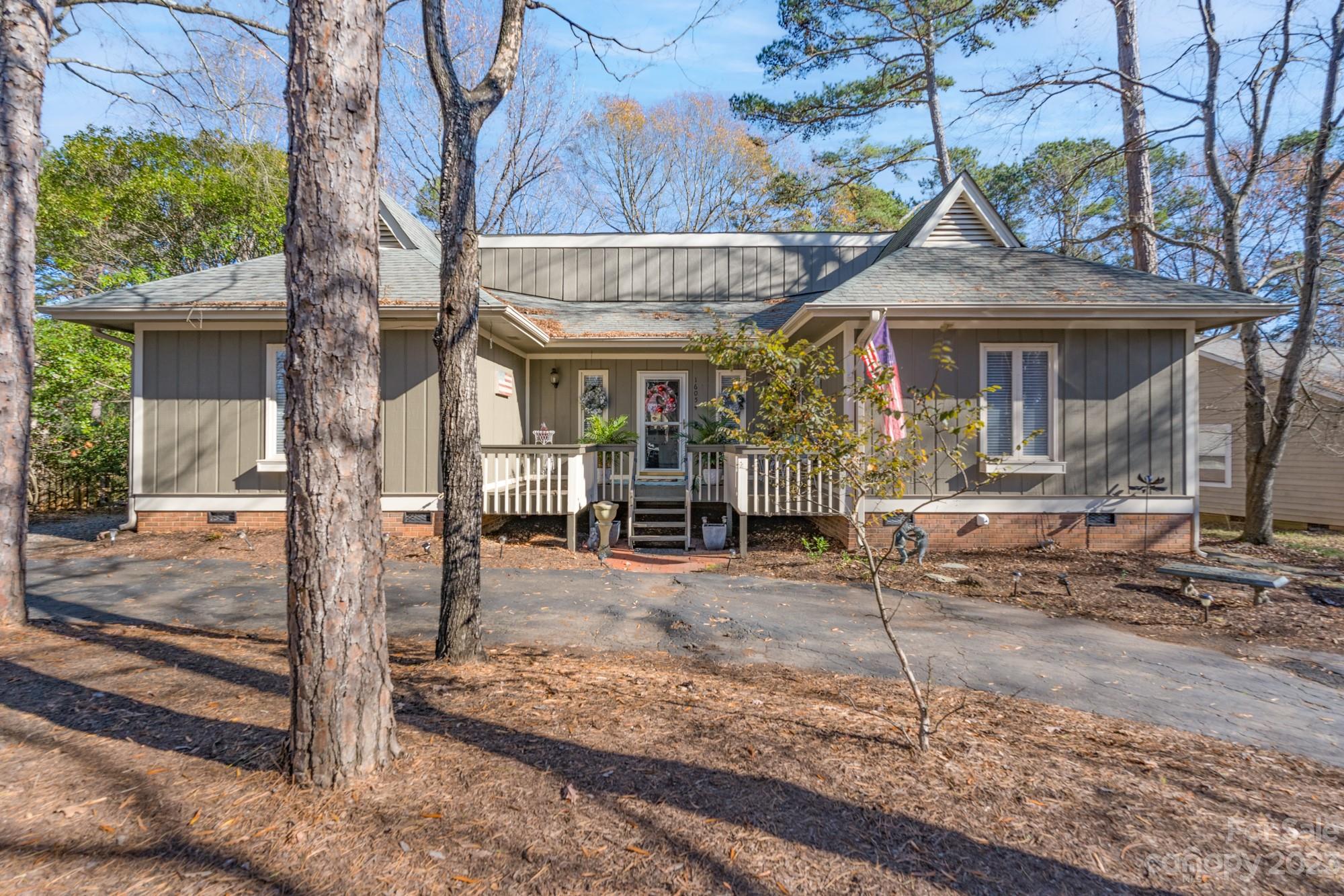 a front view of a house
