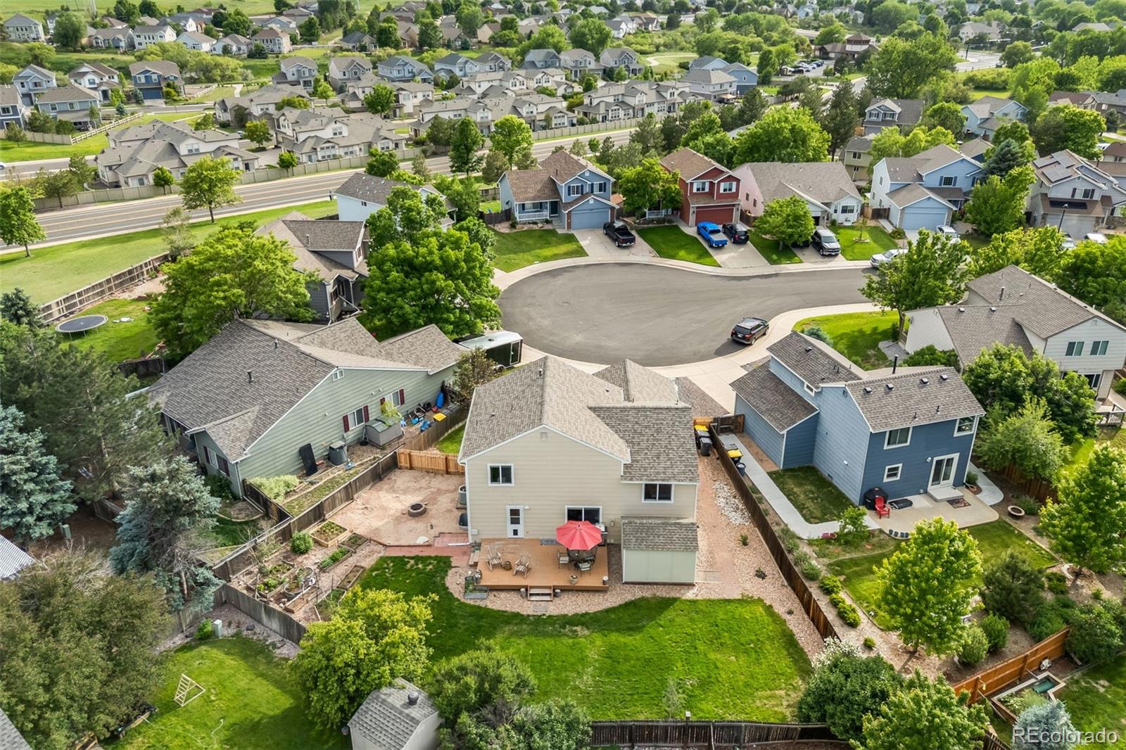 11100 Callaway Court Parker, CO 80138 - Photo 3 of 39 an aerial view of a