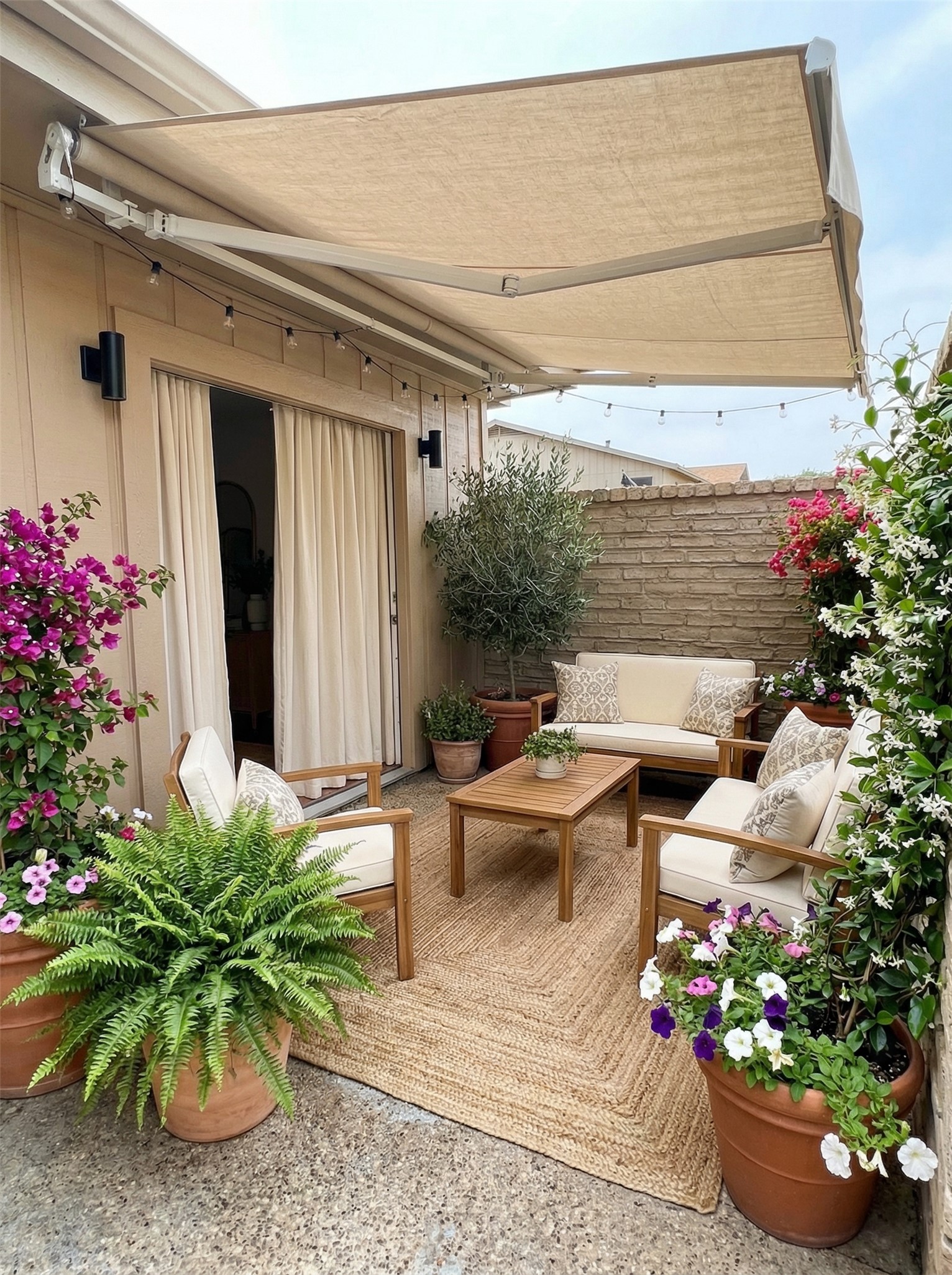 8111 Middle Court Austin, TX 78759 - Photo 32 of 38 Main level back patio. Virtually staged by AI