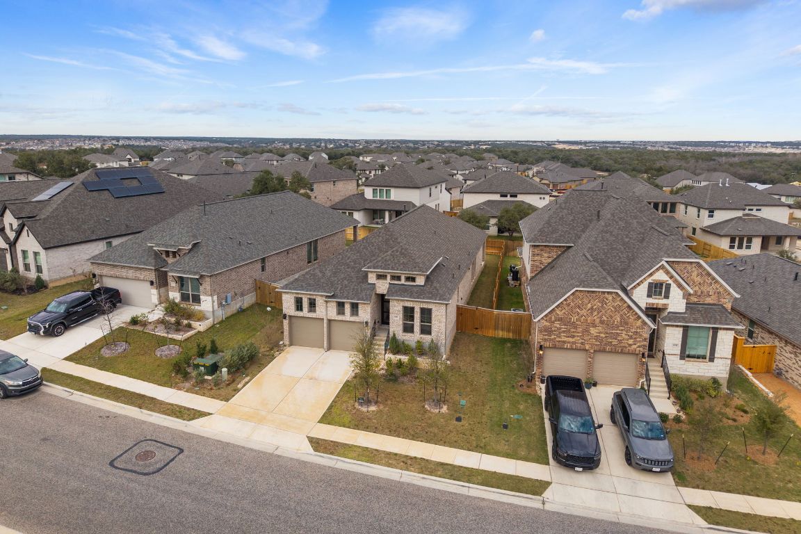 1037 Thunderhead Trail Georgetown, TX 78628 - Photo 31 of 33 an aerial view of residential houses with outdoor space