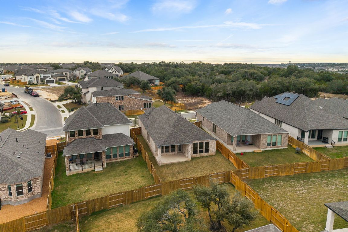 1037 Thunderhead Trail Georgetown, TX 78628 - Photo 32 of 33 an aerial view of residential houses with outdoor space