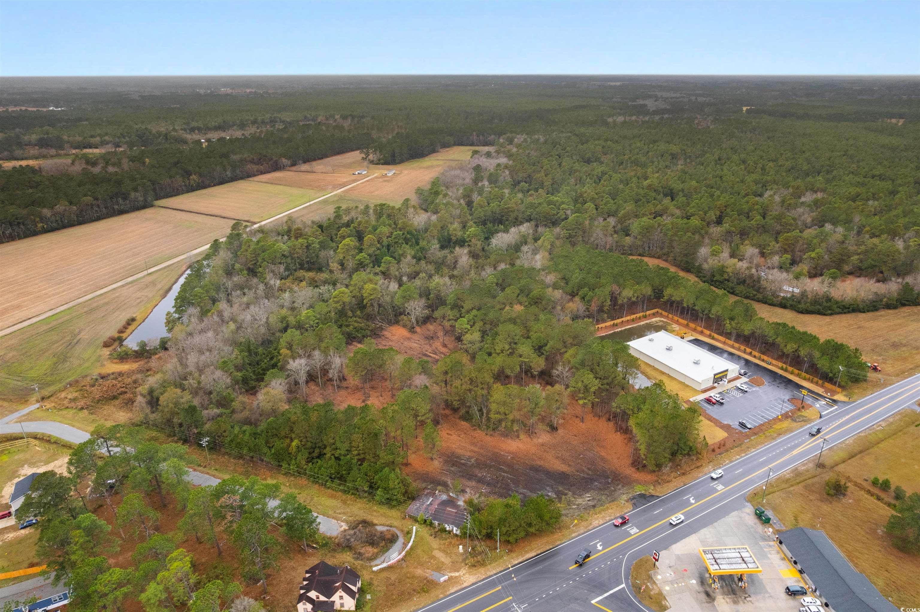 Tbd Lot 1 Red Bluff Road Loris, SC 29569 - Photo 5 of 13 Aerial overview of property's location with a forest