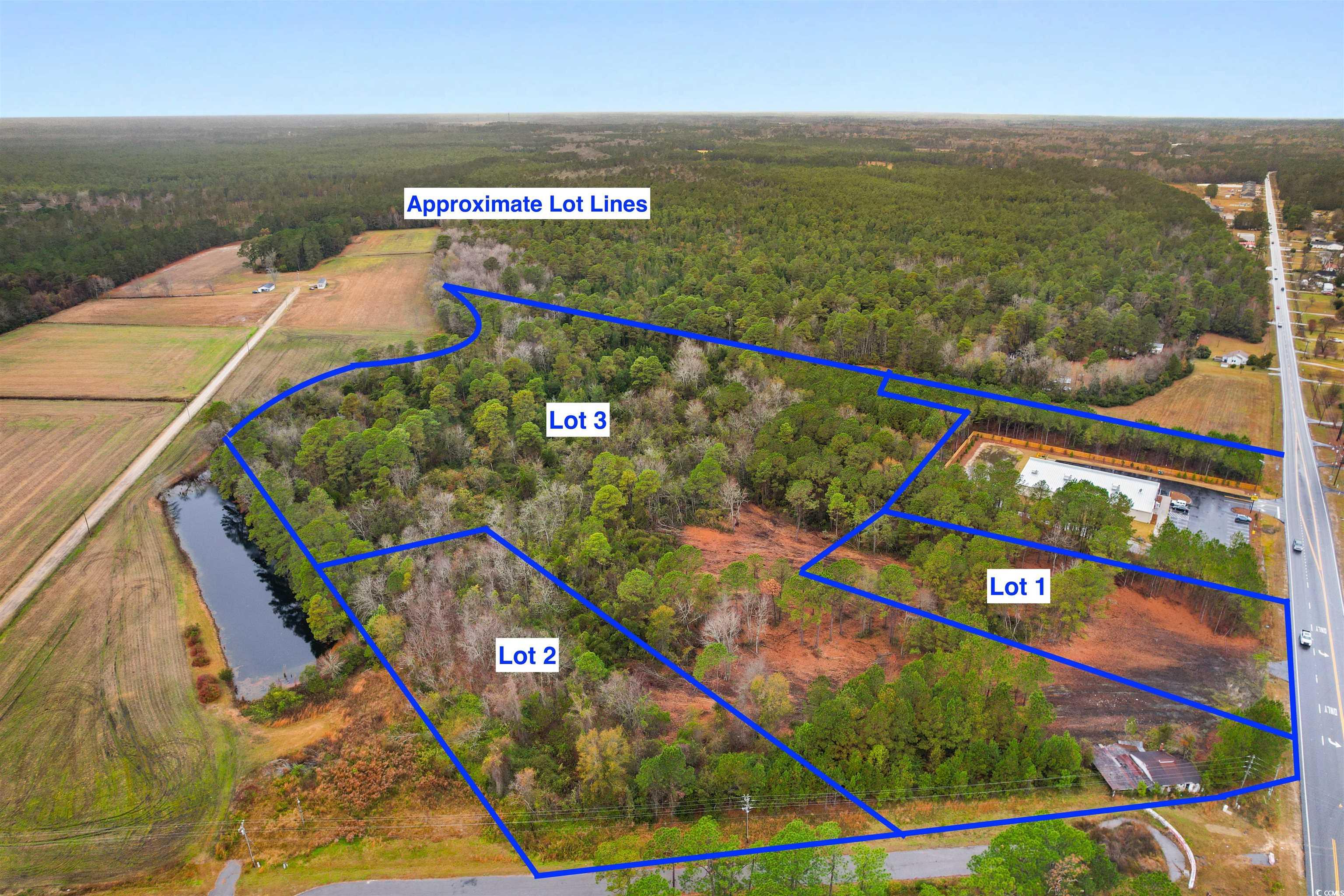 Tbd Lot 1 Red Bluff Road Loris, SC 29569 - Photo 6 of 13 View of rural area with a forest and property parcel outlined