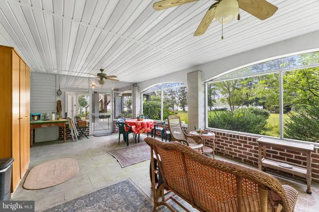 a view of a lake with a large mountain