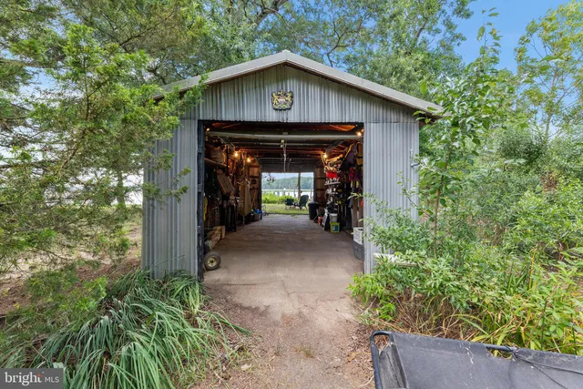 a view of a lake with a mountain in the background