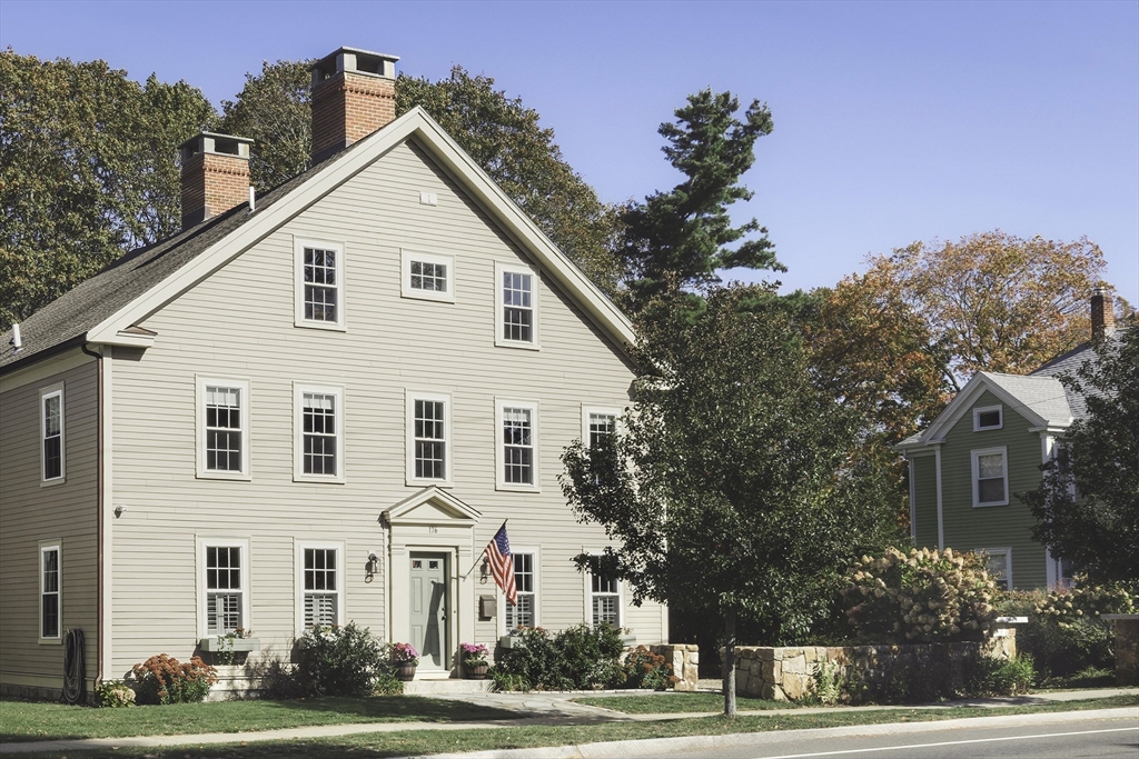 176 Hale Street Beverly, MA 01915 - Photo 1 of 41 a view of a white house with a yard and potted plants
