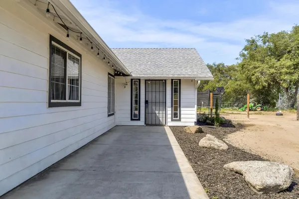 a view of a house with a outdoor space