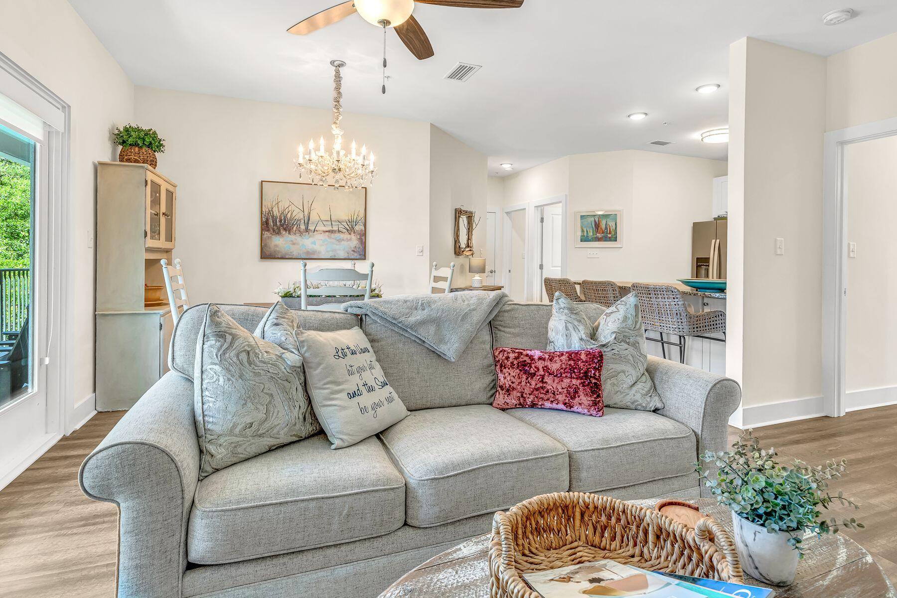 4000 West County Highway 30A, Unit 322 Santa Rosa Beach, FL 32459 - Photo 8 of 30 a living room with furniture and a large window