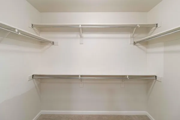 a close view of closet