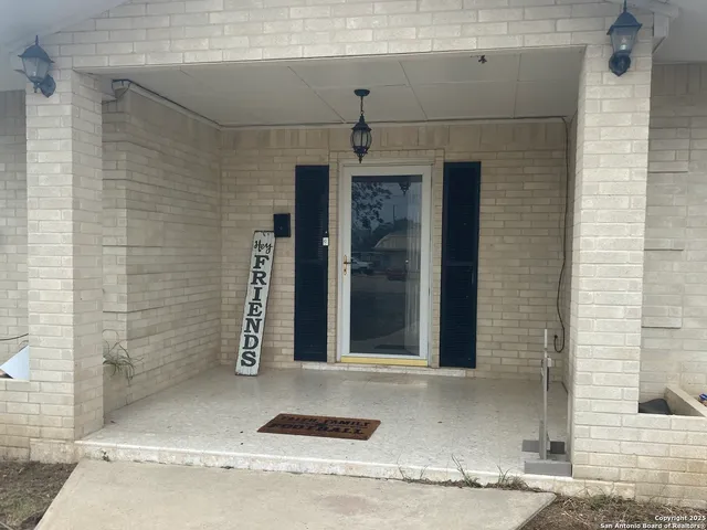 a view of a entryway door of the house
