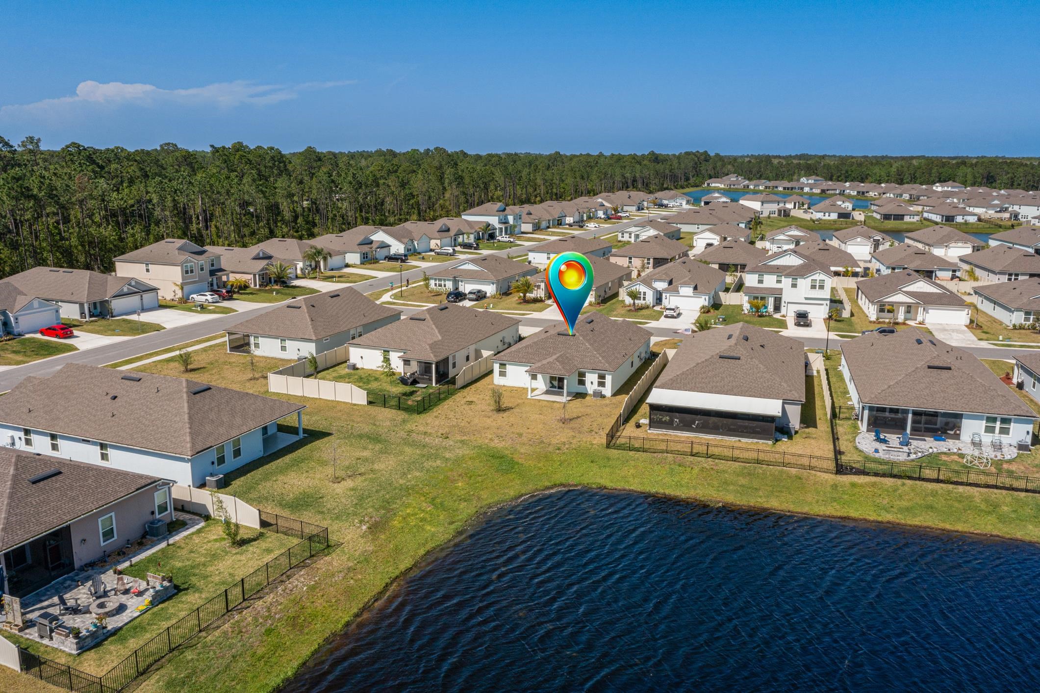 42 Huesca Court St. Augustine, FL 32084 - Photo 45 of 70 an aerial view of a house with a swimming pool