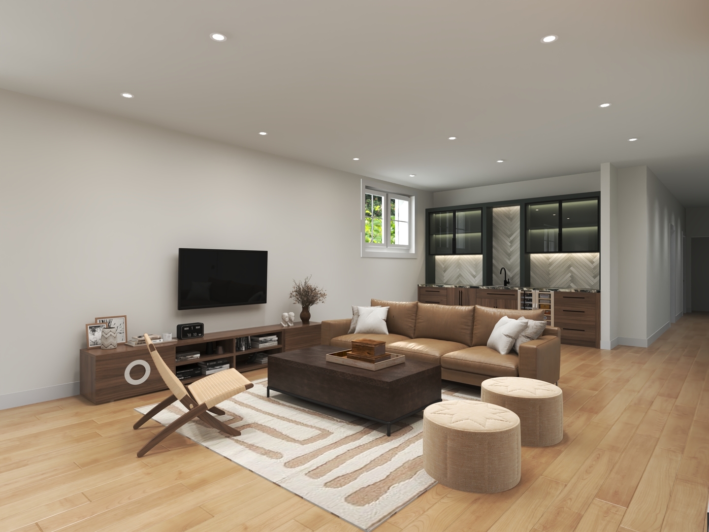 3614 North Marshfield Avenue Chicago, IL 60613 - Photo 21 of 30 a living room with furniture and a flat screen tv