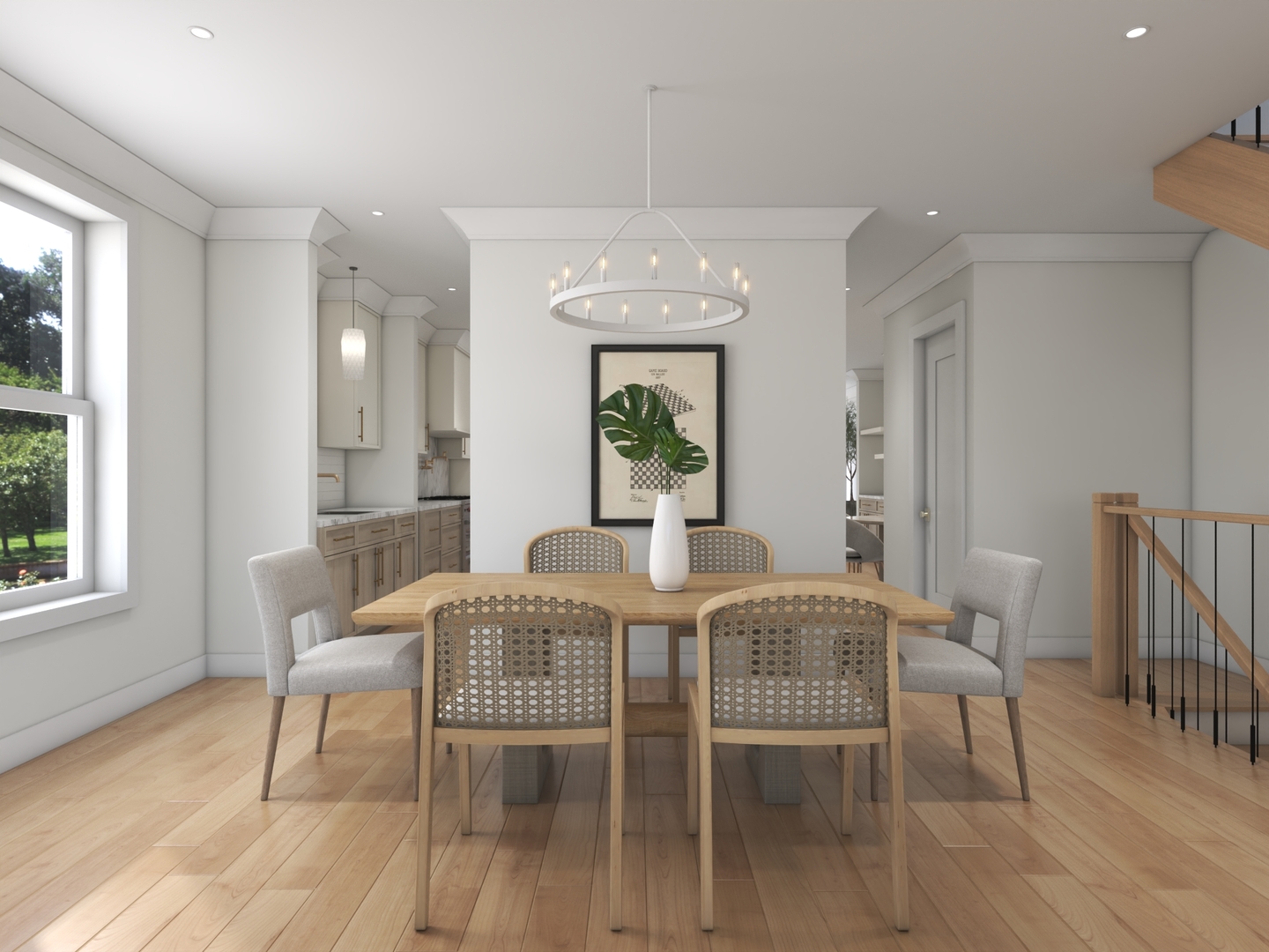 3614 North Marshfield Avenue Chicago, IL 60613 - Photo 5 of 30 a view of a dining room with furniture window and wooden floor