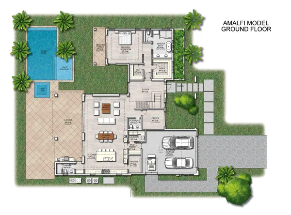 a aerial view of a house