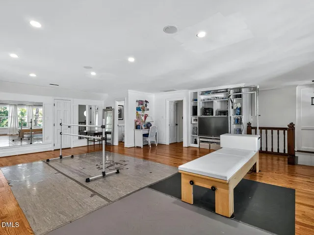 a room with furniture