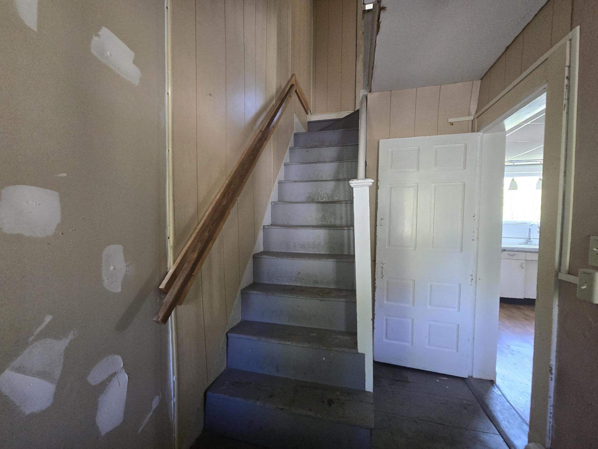 22 Fields Pond Road Orrington, ME 04474 - Photo 17 of 43 Staircase Near Kitchen to Upstairs