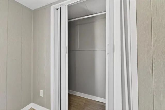 a view of a bathroom with a glass door