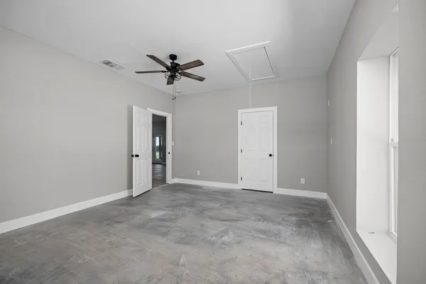 a view of an empty room