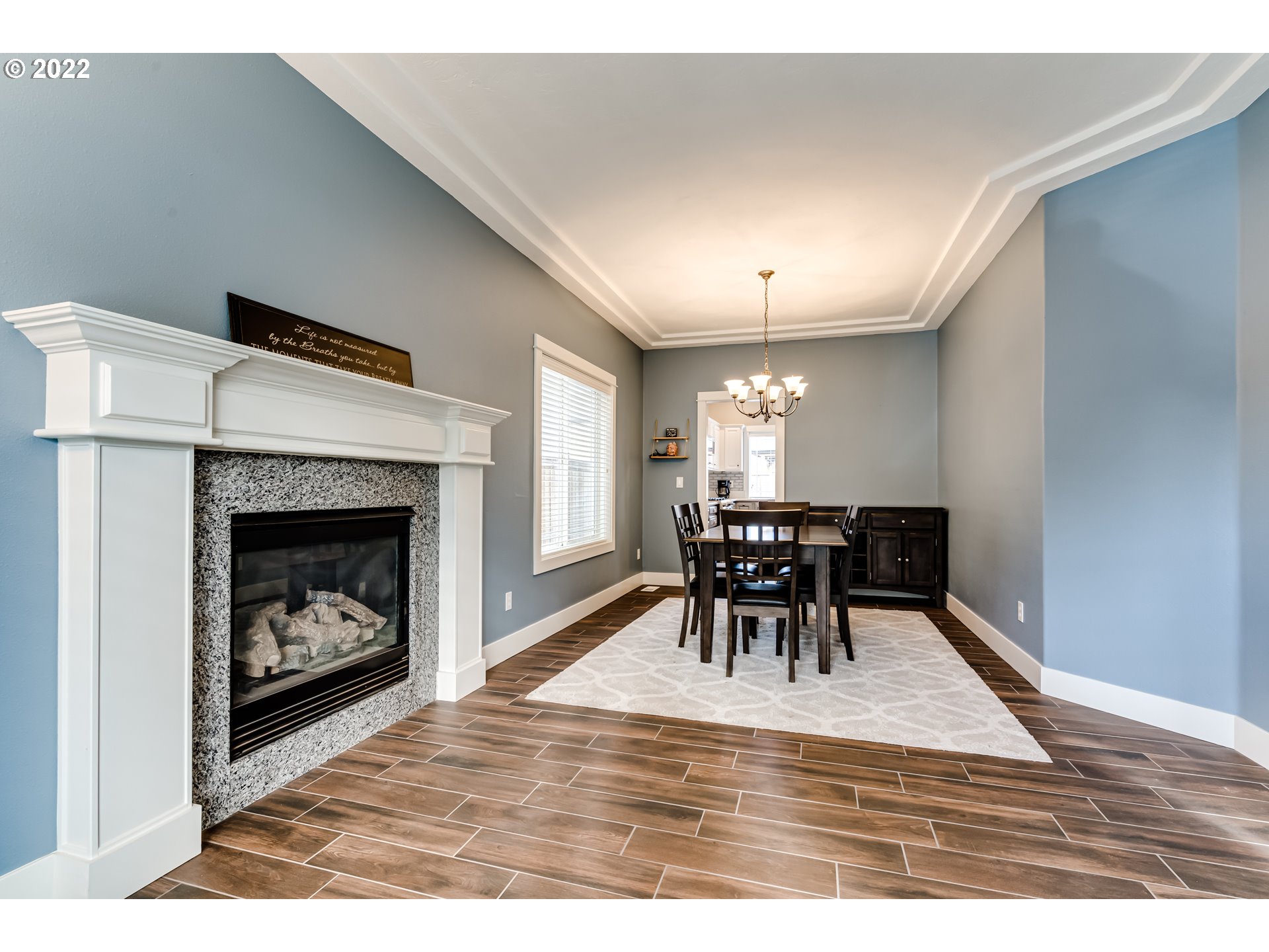 3370 Falcon Drive Springfield, OR 97477 - Photo 5 of 29 a living room with furniture and a fireplace