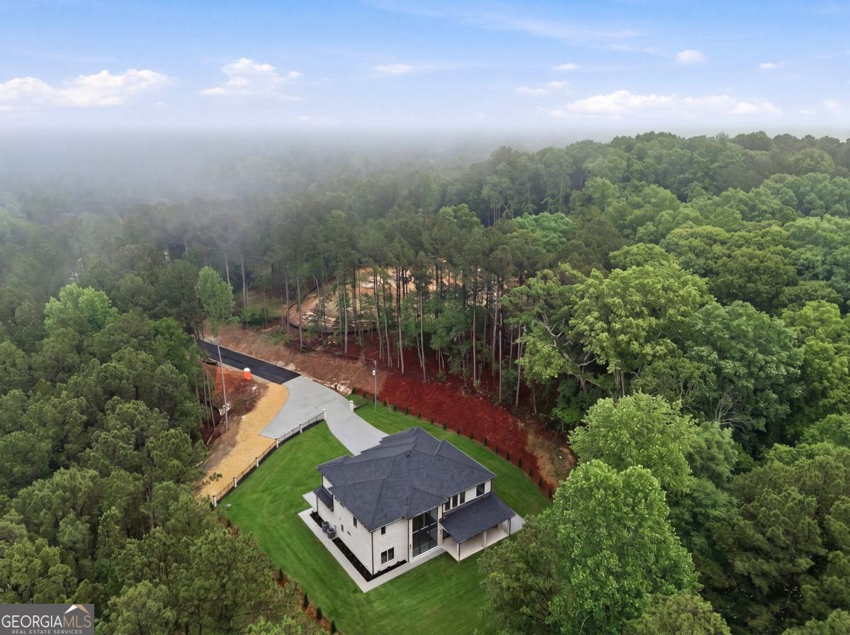 1563 Whitley Road Bethlehem, GA 30620 - Photo 44 of 44 an aerial view of a house with a garden
