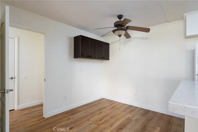a view of a livingroom with a flat screen tv