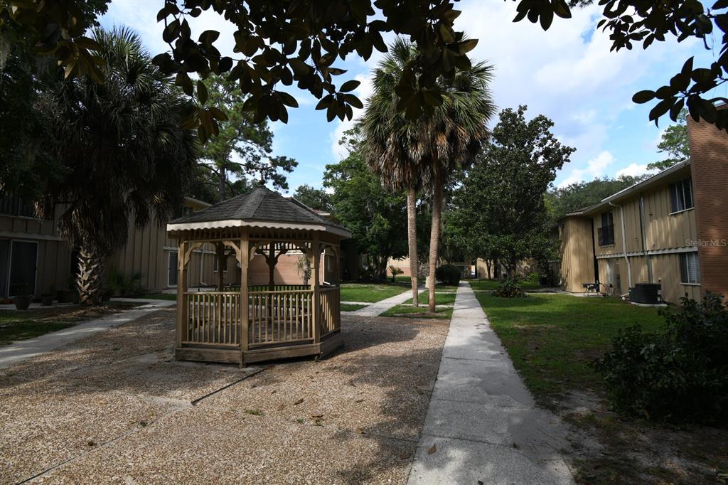 507 Northwest 39th Road, Unit 215 Gainesville, FL 32607 - Photo 17 of 21 a view of a yard with large trees